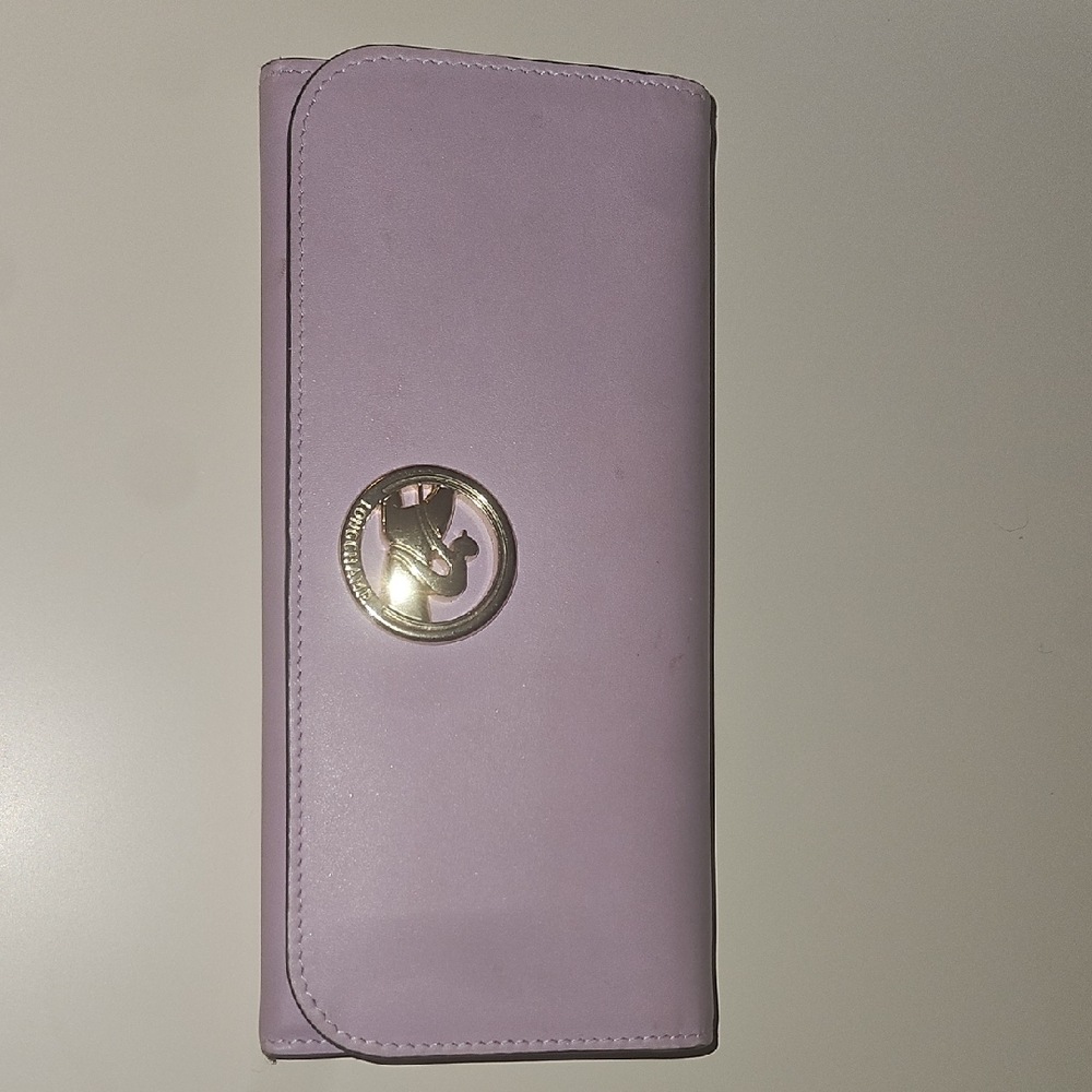 Longchamp Leather Lavender Wallet